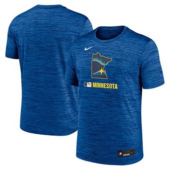 Men's Nike Blue Minnesota Twins 2025 City Connect Authentic Collection Velocity Performance T-Shirt
