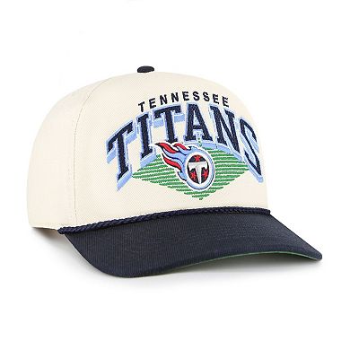 Men's '47 Cream Tennessee Titans Pomona Rope Hitch Adjustable Hat