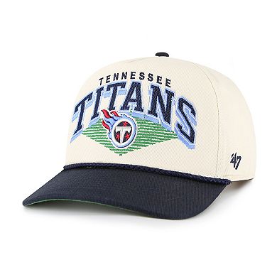 Men's '47 Cream Tennessee Titans Pomona Rope Hitch Adjustable Hat
