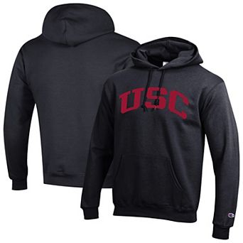 Men's Champion Black USC Trojans Basic Arch Fleece Pullover Hoodie