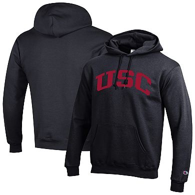 Men's Champion Black USC Trojans Basic Arch Fleece Pullover Hoodie