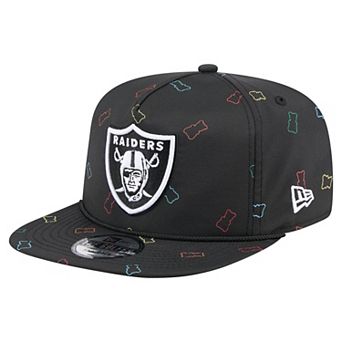 Men's New Era Black Las Vegas Raiders Gummy Golfer Snapback Hat