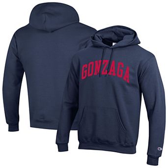 Men's Champion Navy Gonzaga Bulldogs Basic Arch Fleece Pullover Hoodie