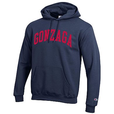 Men's Champion Navy Gonzaga Bulldogs Basic Arch Fleece Pullover Hoodie