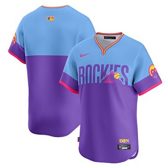 Men's Nike Purple/Light Blue Colorado Rockies 2025 City Connect Limited Jersey