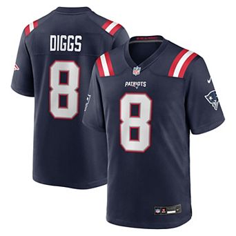 Men's Nike Stefon Diggs Navy New England Patriots Game Jersey