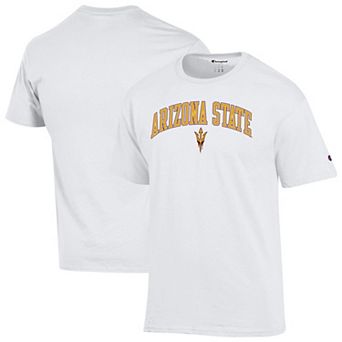 Men's Champion® White Arizona State Sun Devils Arched Logo T-Shirt
