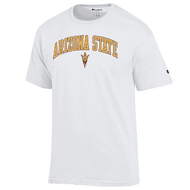 Men's Champion® White Arizona State Sun Devils Arched Logo T-Shirt