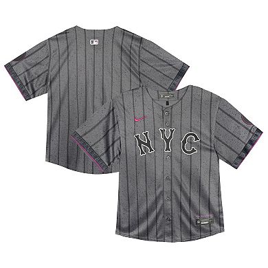 Toddler Nike Gray New York Mets City Connect Team Limited Jersey