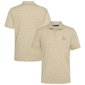 Men's�Levelwear Cream Oakland Athletics Vision Polo