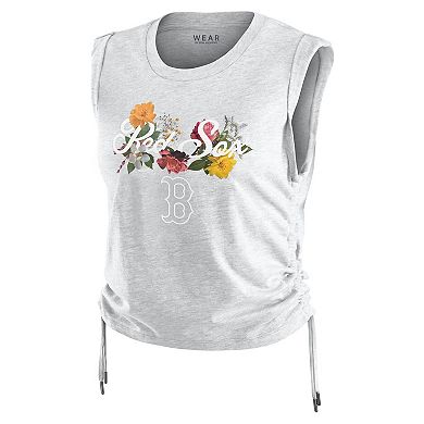 Women's WEAR by Erin Andrews Heather Gray Boston Red Sox Cinched Tank Top