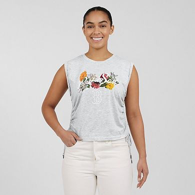 Women's WEAR by Erin Andrews Heather Gray Boston Red Sox Cinched Tank Top