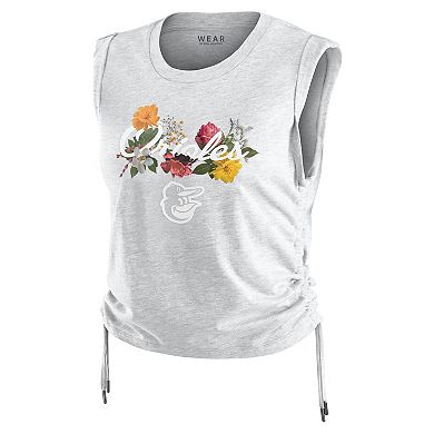 Women's WEAR by Erin Andrews Heather Gray Baltimore Orioles Cinched Tank Top