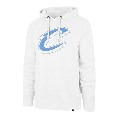 Men's '47 White Cleveland Cavaliers Headline Pullover Hoodie