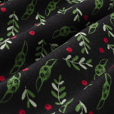 Grogu Holiday Black Scarf