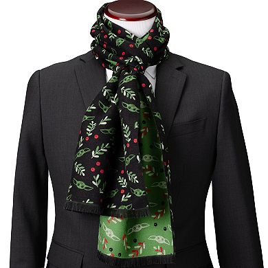Grogu Holiday Black Scarf