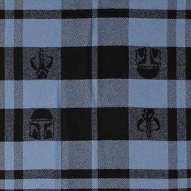 Mandalorian Blue Tartan Scarf