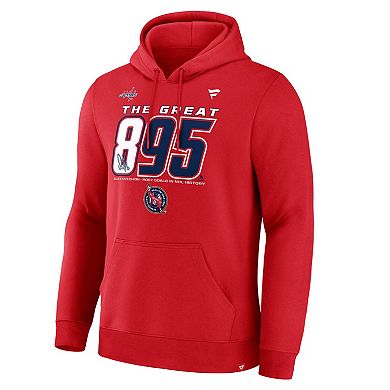 Men's Fanatics Alexander Ovechkin Athletic Red Washington Capitals NHL All-Time Leading Goal Scorer The Great 895 Pullover Hoodie