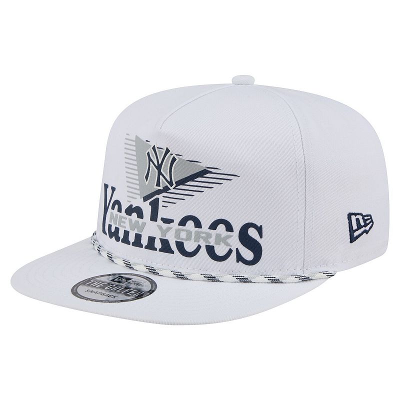 Men's New Era  White New York Yankees Collide Golfer Snapback Hat