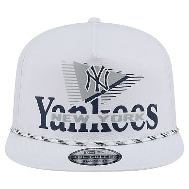 Men's New Era White New York Yankees Collide Golfer Snapback Hat