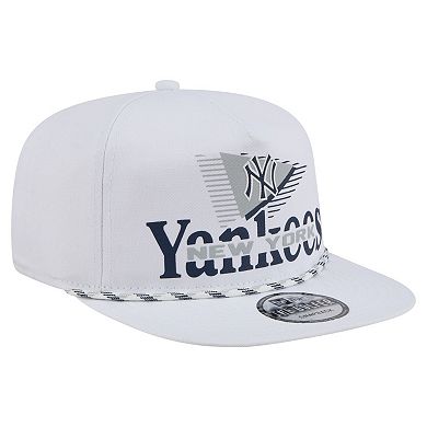 Men's New Era White New York Yankees Collide Golfer Snapback Hat