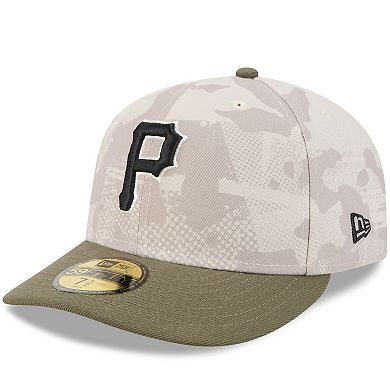 Men's New Era Light Beige/Olive Pittsburgh Pirates 2025 Armed Forces Day 59FIFTY Fitted Hat