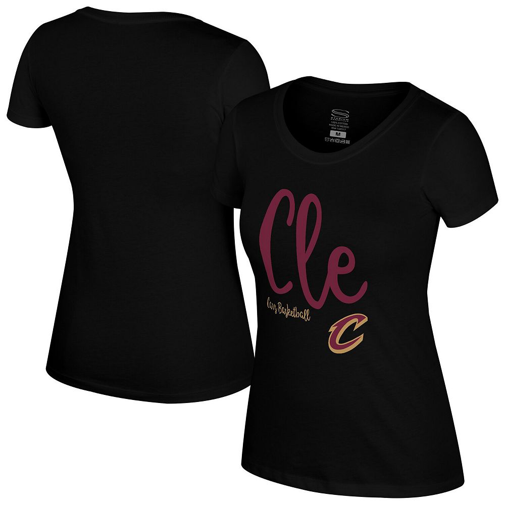 Women's Stadium Essentials Black Cleveland Cavaliers 3rd Quarter T