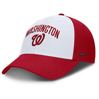 Men's Nike White/Red Washington Nationals Club Performance Adjustable Hat