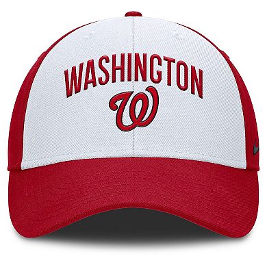 Men's Nike White/Red Washington Nationals Club Performance Adjustable Hat