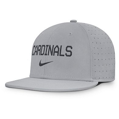 Men's Nike Gray St. Louis Cardinals True Performance Fitted Hat