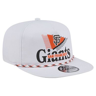 Men's New Era White San Francisco Giants Collide Golfer Snapback Hat