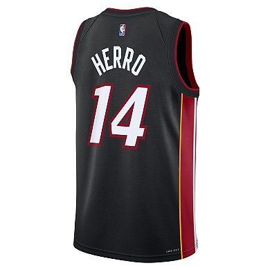Youth Nike Tyler Herro Black Miami Heat Swingman Jersey - Icon Edition