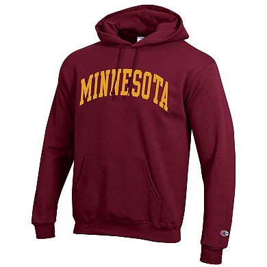 Men's Champion Maroon Minnesota Golden Gophers Basic Arch Fleece Pullover Hoodie