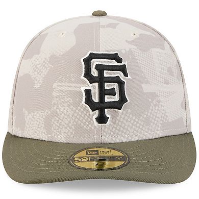 Men's New Era Light Beige/Olive San Francisco Giants 2025 Armed Forces Day 59FIFTY Fitted Hat