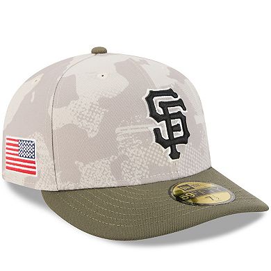 Men's New Era Light Beige/Olive San Francisco Giants 2025 Armed Forces Day 59FIFTY Fitted Hat