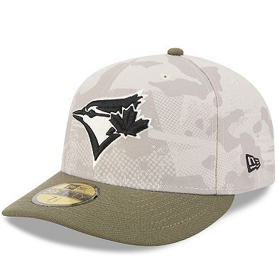 Men's New Era Light Beige/Olive Toronto Blue Jays 2025 Armed Forces Day 59FIFTY Fitted Hat