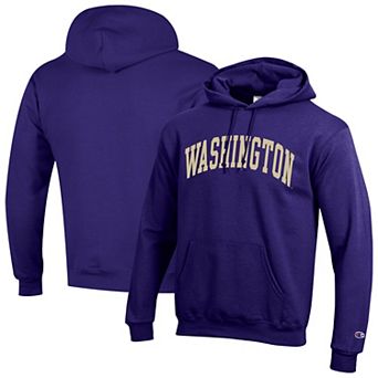 Men's Champion Purple Washington Huskies Basic Arch Fleece Pullover Hoodie