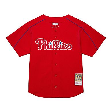 Men's Mitchell & Ness Ryan Howard Red Philadelphia Phillies Cooperstown Collection Batting Practice Jersey