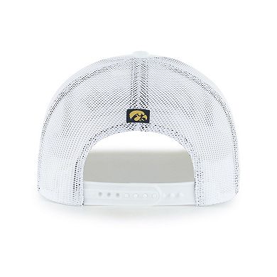 Men's '47 White Iowa Hawkeyes Garner Rope Trucker Adjustable Hat