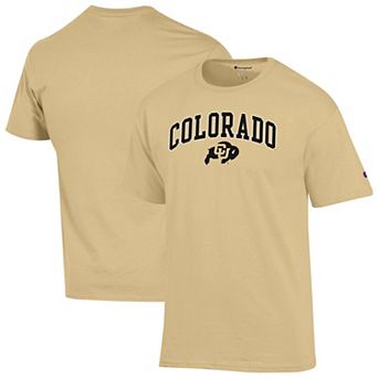 Men's Champion® Vegas Gold Colorado Buffaloes Arched Logo T-Shirt