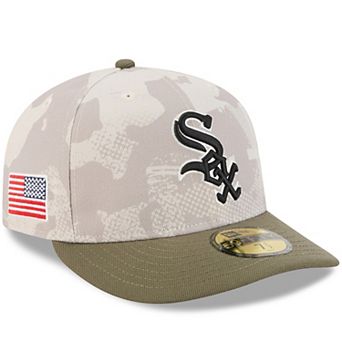 Men's New Era Light Beige/Olive Chicago White Sox 2025 Armed Forces Day 59FIFTY Fitted Hat