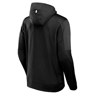Men's Fanatics Black Brooklyn Nets Baller Defender Performance Full-Zip Hoodie