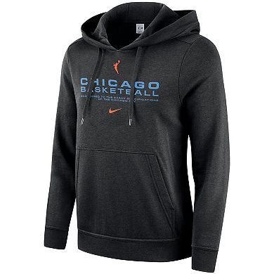 Women's Nike Heather Black Chicago Sky Club City Pullover Hoodie