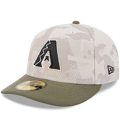 Men's New Era Light Beige/Olive Arizona Diamondbacks 2025 Armed Forces Day 59FIFTY Fitted Hat
