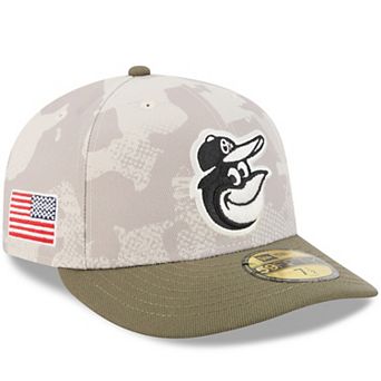 Men's New Era Light Beige/Olive Baltimore Orioles 2025 Armed Forces Day 59FIFTY Fitted Hat