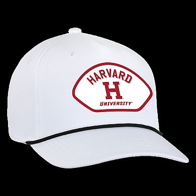 Men's Ahead White Harvard Crimson Alto Rope Adjustable Hat