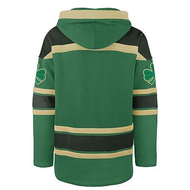 Men's '47 Kelly Green Boston Celtics McLucky Superior Lace-Up Pullover Hoodie