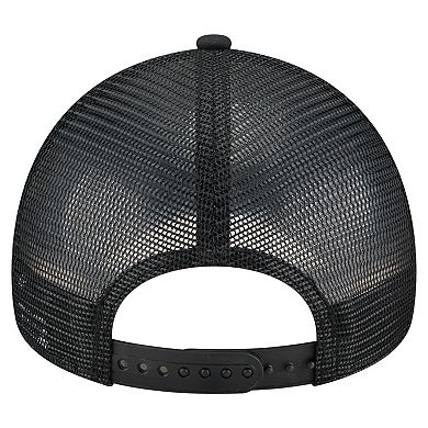 Men's New Era Black San Francisco 49ers Bleached 9FORTY A-Frame Adjustable Hat