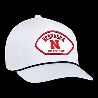 Men's�Ahead White Nebraska Huskers Alto Rope Adjustable Hat