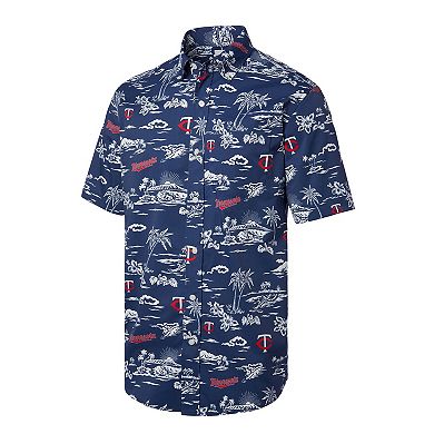 Men's Reyn Spooner Navy Minnesota Twins Kekai Performance Button-Down Shirt